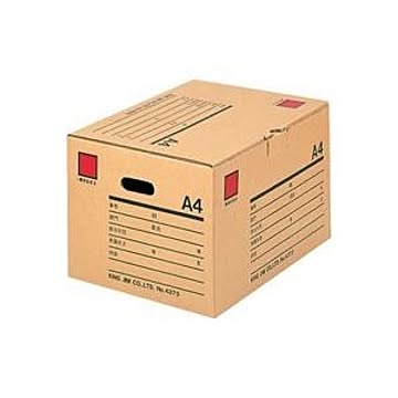 （まとめ）キングジム 保存ボックス 4370 A4【×20セット】