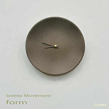 掛け時計 日本製 連続秒針 陶磁器 フォーム 東谷