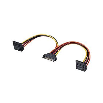 サンワサプライ シリアルATA電源分岐ケーブル 0.2m TK-PWSATA11-02