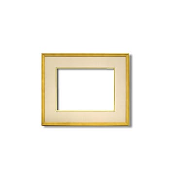 【日本画額】木製フレーム 和額 色紙額 色紙Fサイズ 木製日本画額F4サイズ（333×242mm）ベージュ