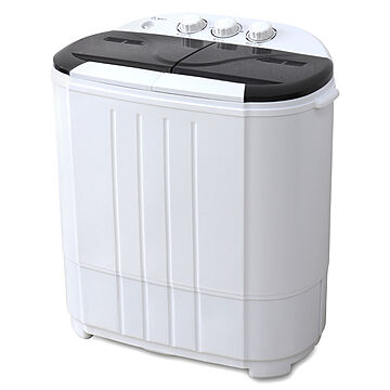 WEIMALL 小型洗濯機 二層式 1年保証 ホワイト×ブラック
