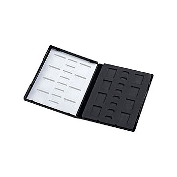 （まとめ）サンワサプライ DVDトールケース型メモリーカード管理ケース（SD・microSD用） FC-MMC15SDM【×5セット】