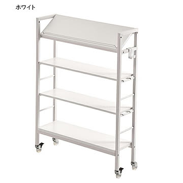 スリム収納ラック 組立式 棚KAKERU ONES0380 幅790x奥行280x高さ985mm B.Bファニシング