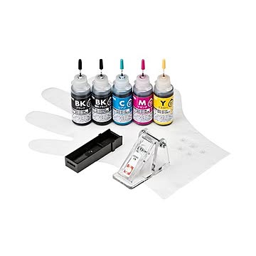 サンワサプライ 詰め替えインクBCI-370PGBK・371BK・C・M・Y用 INK-C370S30S5