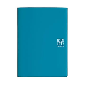 （まとめ）ライオン事務器 ハンディーファイル不透明タイプ A5サイズ レイクブルー JH-63 1冊 【×20セット】