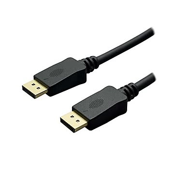 (まとめ)ミヨシ 4K対応 DisplayPortケーブル 2.8m ブラック DP-28/BK×2セット