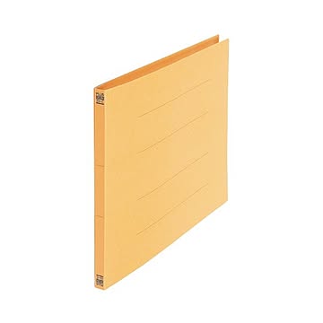 まとめ プラス フラットファイル 樹脂製とじ具B4ヨコ 180枚収容 背幅18mm No.012Nイエロー 1セット10冊  ×10セット