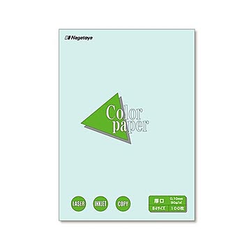 まとめ 長門屋商店 Color Paper B4 厚口 水 ナ-2310 1冊100枚  ×10セット