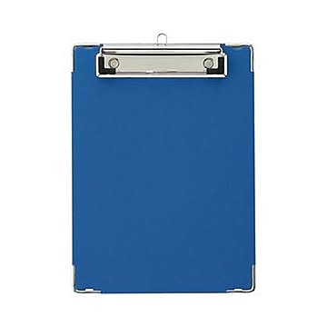 （まとめ）TANOSEE 用箋挟 A5タテ ブルー 1セット（20枚）【×3セット】