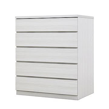 丸田木工 フィット 幅80 5段 奥行55 チェスト 完成品 日本製 大川家具