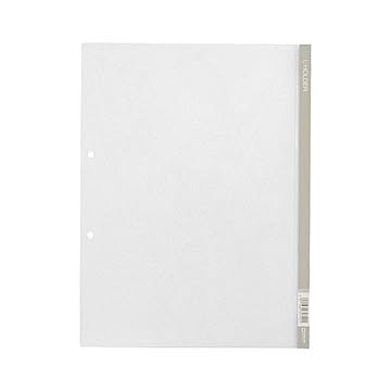 （まとめ） キングジム Lホルダー A4判タテ型・2穴 灰 【×50セット】