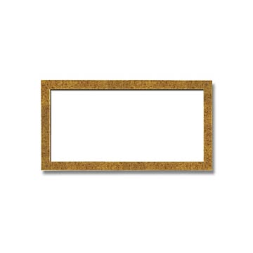 【長方形額】木製額　縦横兼用額　前面アクリル仕様　■金(銀)長方形額(400×200mm)金柄紋