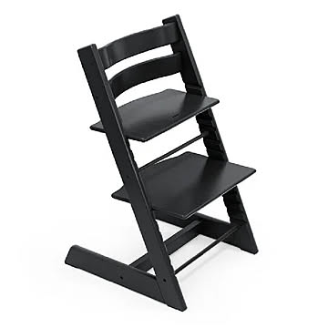 STOKKE トリップトラップ ハイチェア ビーチ材 ブラック TF-32287