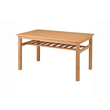 東谷 ダイニングテーブル HOT-522TNA コリング 幅135cm 奥行80cm 高さ72cm 天然木 アッシュ材 棚付きテーブル レトロ 送料込み