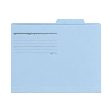 （まとめ） プラス 個別フォルダー FL-081IF A4E Rブルー10枚×10セット