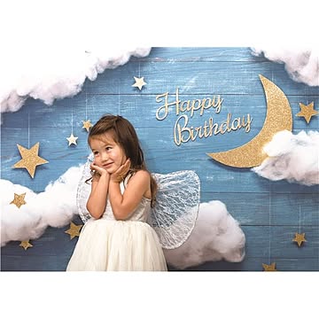 フォトポスター/壁紙ポスター 【Happy Birthday ナイトスカイ】 A0サイズ 841mm×1189mm 紙製 『イエスタ iesta』