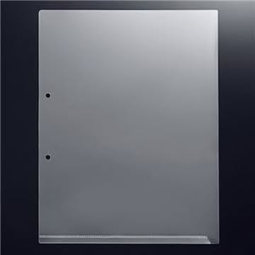 （まとめ） G-Aim 2穴ホルダー マチなし A4タテ クリア YG-200 1パック（10枚） 【×15セット】