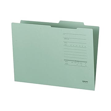 まとめコクヨ A4ジャスフォルダーEタイプ緑 A4-IFE-G 1セット10冊 ×10セット