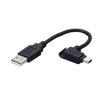まとめエレコム モバイルminiUSB2.0ケーブル Aオス-miniBオス ブラック 0.1m USB-MBM5 1個×10セット