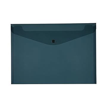 （まとめ）TANOSEE エンベロープ A4ヨコ ブラック 1セット（20枚：4枚×5パック）【×10セット】