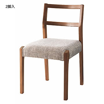 ダイニングチェア 2脚入 DC-118W 幅440x奥行490x高さ745mm 桜屋工業
