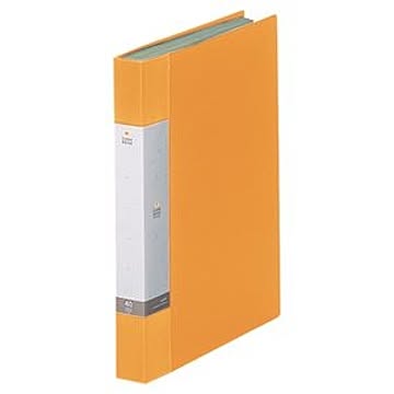 (まとめ) リヒトラブ リクエスト クリヤーブック（クリアブック） A4タテ 40ポケット 背幅32mm 黄 G3202-5 1冊 【×10セット】
