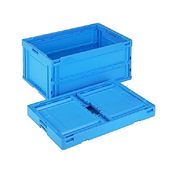 岐阜プラスチック工業 75L 折りたたみコンテナー ブルー CB-S76NR B