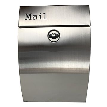 郵便ポスト 郵便受け 錆びにくい おしゃれ かわいい 人気 北欧 モダンデザイン 大型 メールボックス 壁掛けプレミアムステンレスシルバーステンレス色ポスト(silver)