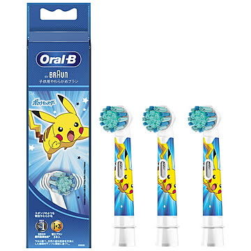 BRAUN 替えブラシ ポケモン 子供用やわらかめブラシ （3本入） ブルー EB10S-3-PKMBL