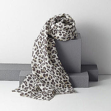 ヒョウ柄ストール 管理No. 4560265652711