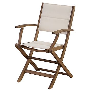 パーソナルチェア 幅52cm 肘付き 木製 アカシア オイル仕上 室内 屋外 マリーノ ガーデンチェア 椅子 ベランダ デッキ 庭 テラス
