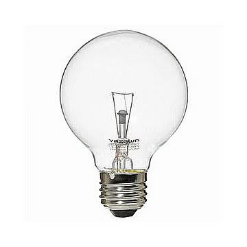YAZAWA　ボール電球60W形クリア　GC100V57W70 管理No. 4966307312672