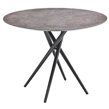 グレー セラミック製 ラウンド型テーブル 径98cm