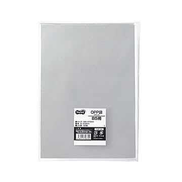 (まとめ) TANOSEE OPP袋 フラット B5用 195×270mm 1セット（500枚：100枚×5パック）  【×5セット】