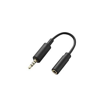 (まとめ)エレコム スマートフォン用テレビアンテナケーブル(10cm) MPA-35AT01BK×5セット