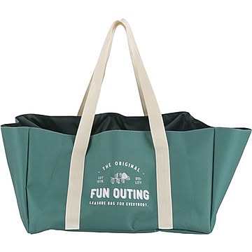 （まとめ）FUN OUTING レジカゴ用バッグ グリーン（GR） 86500 ×3セット