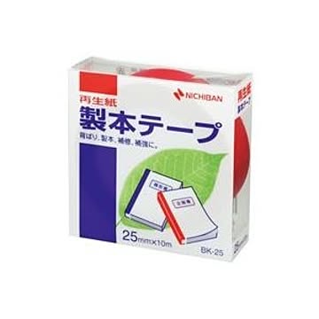 (業務用10セット) ニチバン 製本テープ/紙クロステープ 【25mm×10m】 BK-25 赤