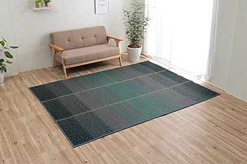 イケヒコ・コーポレーション い草ラグ ＮＣＸクリア 60×180cm ブルー