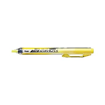 （まとめ） ぺんてる 蛍光ハンディラインS SXNS15-G イエロー 1本入 【×30セット】