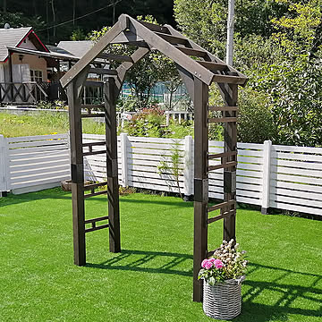 WOOD CHURCH（ウッドチャーチ） 天然木製三角アーチ ＆ 金具セット m12022