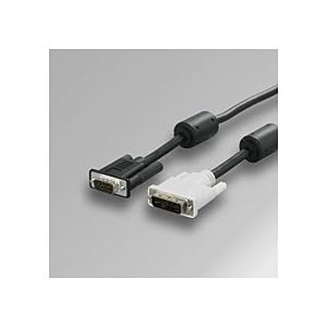 （まとめ） バッファロー ディスプレイケーブル （DVI-I29pin）オス-（ミニD-Sub15pin）オス 3.0m BSDCDA30 1本 【×2セット】