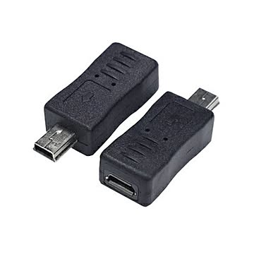 変換名人 変換プラグ microUSB(メス)→miniUSB(オス) USBMCB-M5A