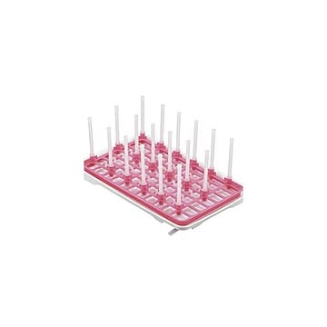 水切り収納/水切りラック 280×445×180mm コップ・ボトル対応 ポリプロピレン 日本製 チェス 〔キッチン 台所〕