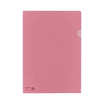 （まとめ）LIHITLAB クリヤーホルダー F-78EC18 A4 クリスタルピンク 5枚×50セット
