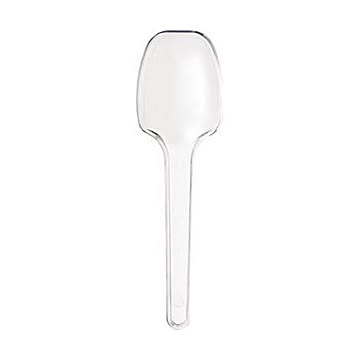 （まとめ）サンナップ 試食用 ミニスプーン80mm 個包装 MS-100G 1パック（100本）【×50セット】
