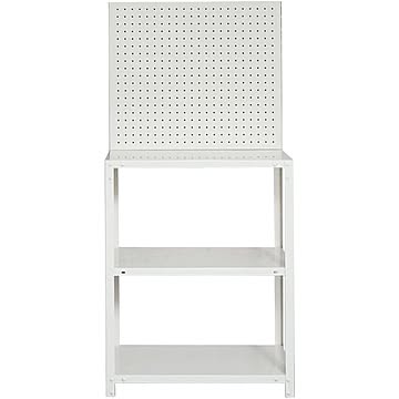 スチールラックのキタジマ パネル付きスマートラック NSTR-P ホワイト 40kg/段