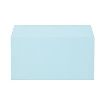 (まとめ) キングコーポレーション ソフトカラー封筒 のり付 洋0（洋長3） 100g／m2 ブルー 162023 1パック（100枚）  【×10セット】