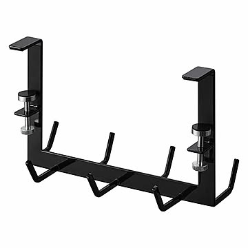 tower タワー(山崎実業) レンジフード横フックタワー 7連 Range Hood Hanging Hook Rack　キッチンツール 換気扇 収納 キッチン用品 隙間収納 スチール 浮かせて収納