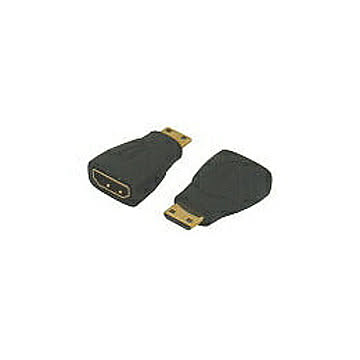 変換名人　HDMI(メス)→mini HDMI(オス)　HDMIB-MHDAG 管理No. 4571284888869