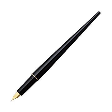 (まとめ) プラチナ デスクペン万年筆 ブラック(黒インク) DPQ-700A#1 1本 【×10セット】